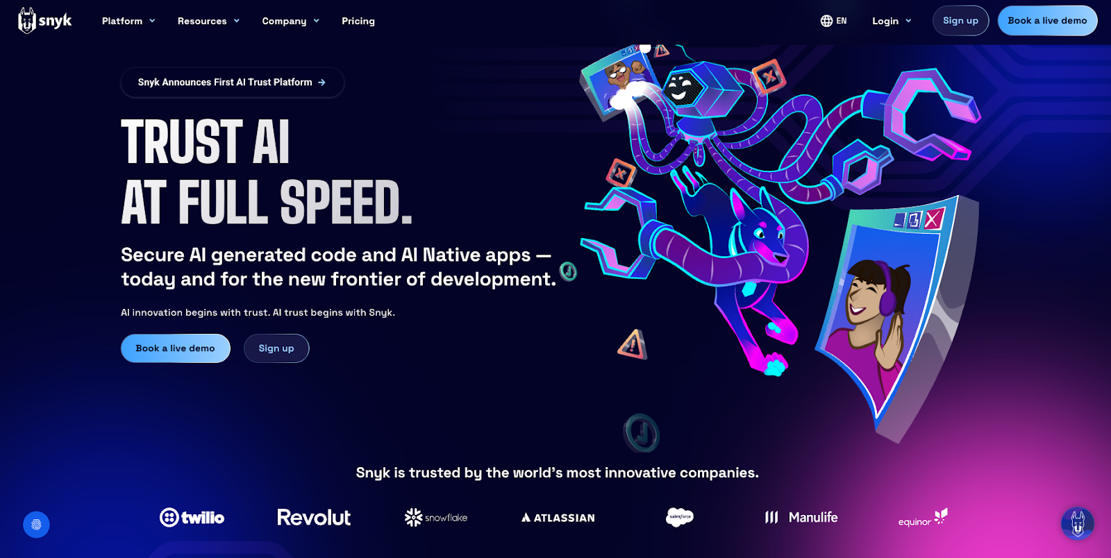 Snyk website